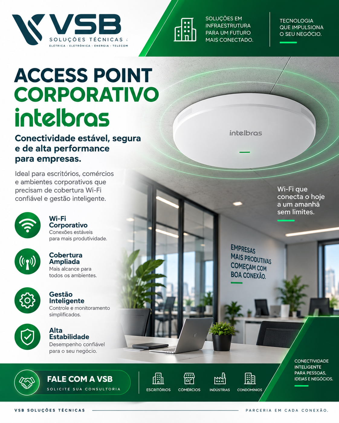 Access Point Corporativo — Intelbras