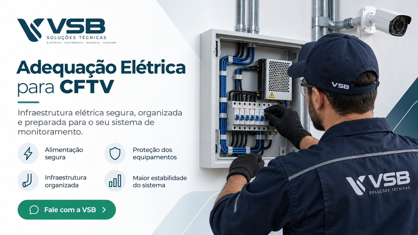 Adequação Elétrica para CFTV