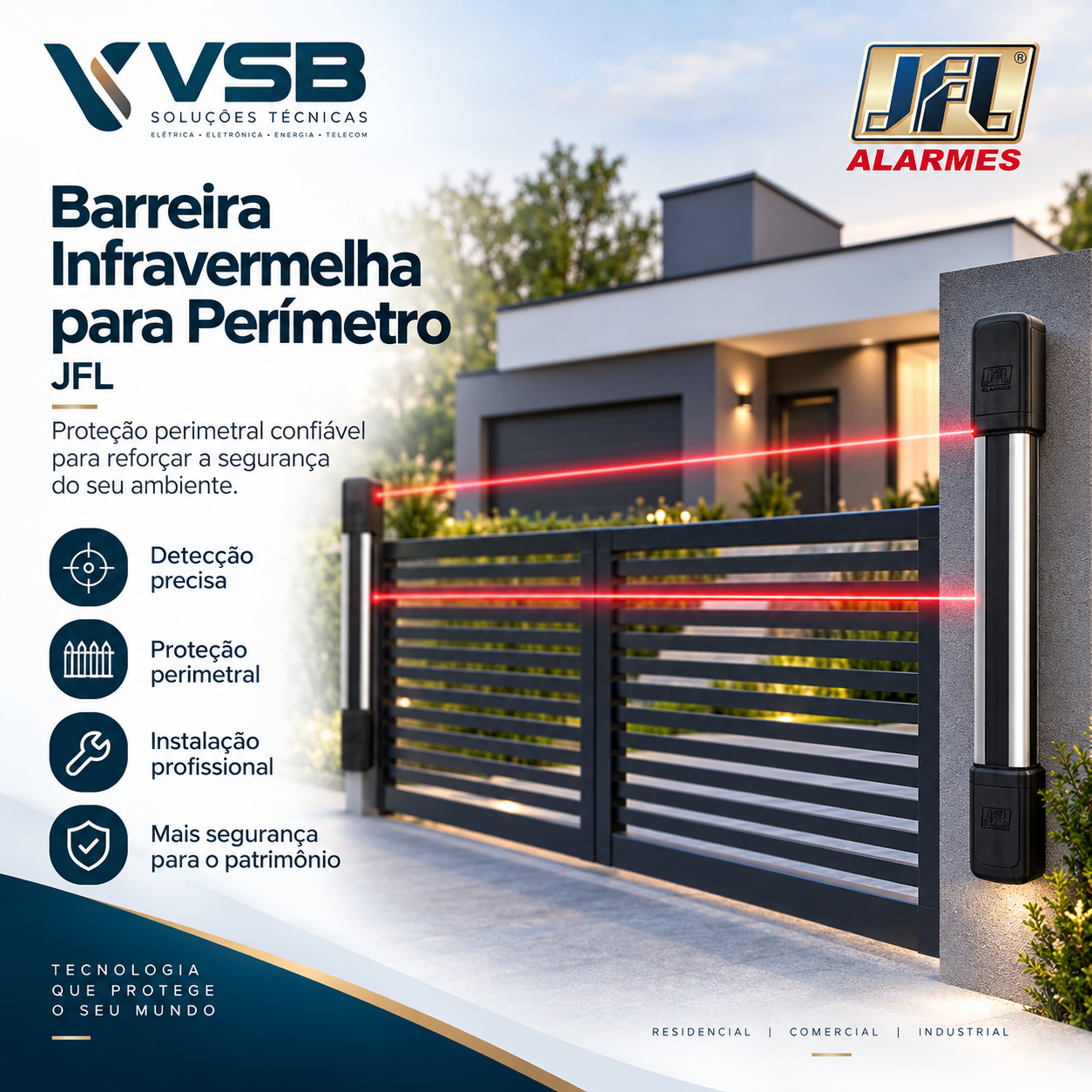 Barreira Infravermelha para Perímetro — JFL