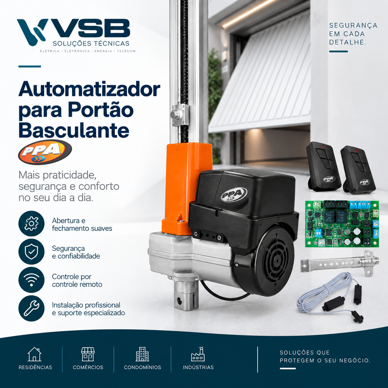Automatizador para Portão Basculante — PPA